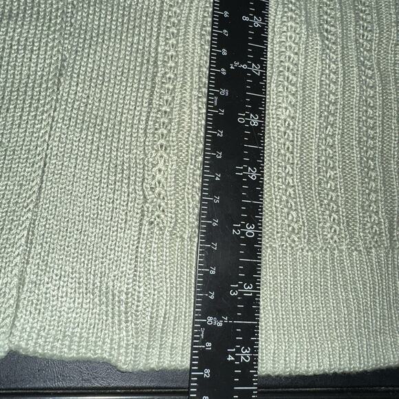 Hippie Rose Juniors Size M Green Open Front Long Sleeve Knit Cardigan Sweater - Picture 7 of 9